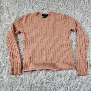 Lauren Ralph Lauren Cashmere Knit Sweater Size P/M